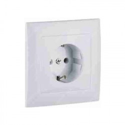 MONOBL EARTH SOCKET (SKO TYPE) WHITE  