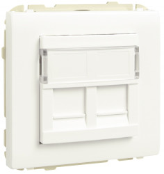 COV RING W/DOUB SUPPORT F/RJ45 CONNECT ICE  