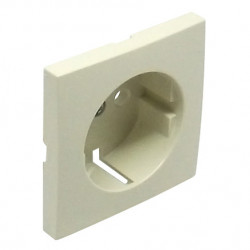 COVER PLATE F/EARTH SOCKET (SKO TYPE) IVORY  
