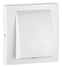 COVER PLATE F/WALL ROSES WHITE  
