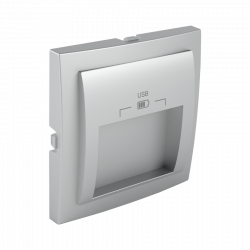 C PLATE DOUB USB CHARG TYPE A 20° OUTPUT AL  