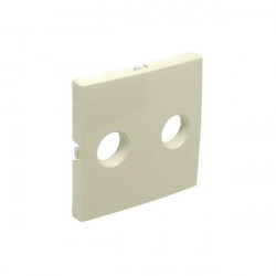 COV PLATE F/R-TV SOCK MULTIBRAND 2 OUTP PEARL  