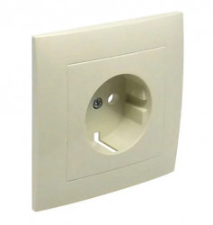 MONOBL COVER F/EARTH SOCKET (SKO TYPE) IVORY  