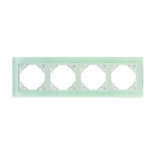 FOUR-GANG FRAME CRISTAL/ICE  