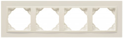 FOUR-GANG FRAME IVORY/IVORY  