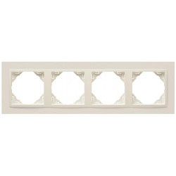 FOUR-GANG FRAME PEARL/PEARL  