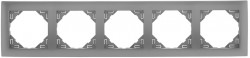 FIVE-GANG FRAME ALUMINIUM  