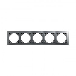 FIVE-GANG FRAME GRAY  