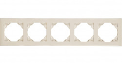 FIVE-GANG FRAME IVORY  