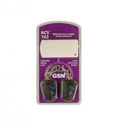 ACS-102 radio receiver set, 2 channels, 2 remote controls, up to 250m, 12V DC  