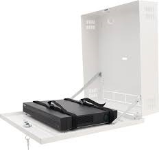 AWO529WS metal box for NVR/DVR device, vertical, white, 501 x 112 x 432mm  