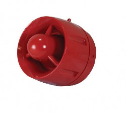 CA430A/SR CAST addressable siren, low base, red, with isolator, IP21C  