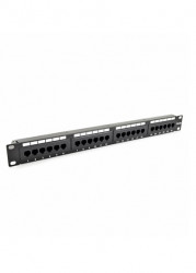 CAT5e 19" UTP 1U 24 port patch panel  