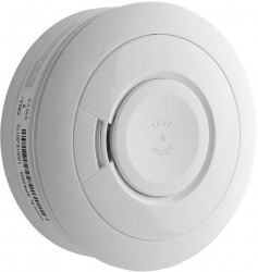 DFS8M bevielis dūmų jutiklis, 868MHz, su elementais, baltas  