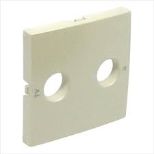 COVER PLATE FOR R - TV SOCKETS PEARL  