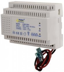 DINB13850 13.8V 5A maitinimo šaltinis, montuojamas ant DIN bėgelio su UPS funkcija  
