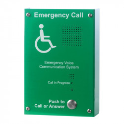 EVC302GS audio call console for the disabled, super network, green  