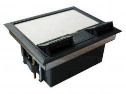 FLB-HTD-740 floor box for four 45x45 modules  
