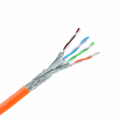 FTP CAT6A category, 4x2x23 AWG, orange, B2ca, 500m, KELine  
