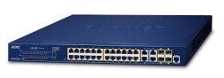 GS-4210-24PL4C 19 collu pārvaldīts L2/L4 PoE tīkla slēdzis, 24PoEx10/100/1000Mbps, 4 gigabitu TP/SFP  