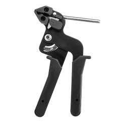 Cable tie gun for stainless steel cable tie  