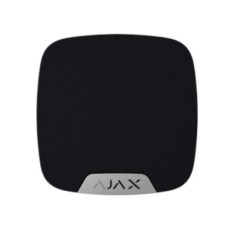 HomeSiren Wireless Indoor Siren, 81-105dB, Black, Ajax  