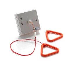 HTM6005 Ceiling Mounted Pull Cord Call Point, 2x AAA  