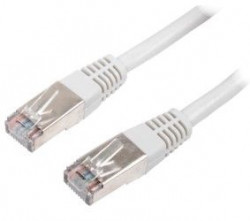 Connecting cable RJ45 / RJ45 FTP, CAT5e, LSZH, 0.5m, grey 03794  