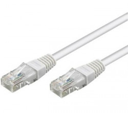 Connecting cable RJ45 / RJ45, UTP CAT6, LSZH, gray, 10m  