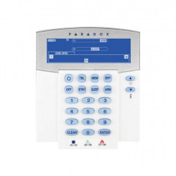 K38 32-zone wireless, battery powered LCD keypad  