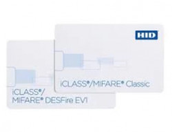 2420BMGGMNM iClass 2k bit (256 Byte), 2 Areas + Mifare Classic 1K card, HID  