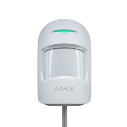 MotionProtect Plus Fibra kustības detektors, IR+MW, 12m, 88,5°, PET 20kg, balts, Ajax  