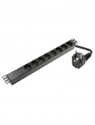PDU08FC14P Power supply panel 8x220V without button with indicator, C14 input  