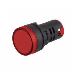 Red LED bulb, 220V, D22  