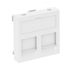 Plate 45x45 for two Keystone Jacks  
