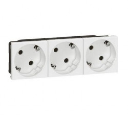SDFP-07-GE three-place electric rosette 45X45, installed in SD channels  