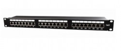 STP6АIDCPP24 CAT6A 19" 24 ports panel, 1U, LinxCom  