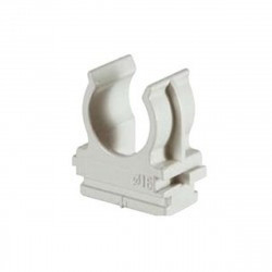 Pipe clips 20mm, RAL7035  