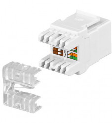 UTP690JWH Keystone CAT6 UTP socket, white, LinxCom  